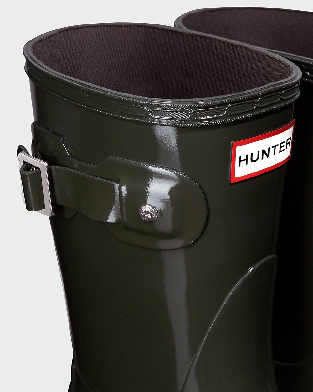 Botas De Cortas Original Gloss Hunter Mujer - Verde Oscuro Oliva - 091347DHB